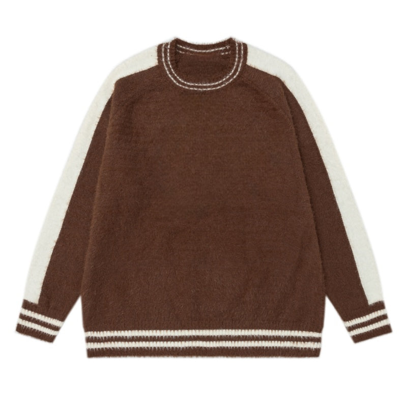 Sophisticated Brown Retro Sweater